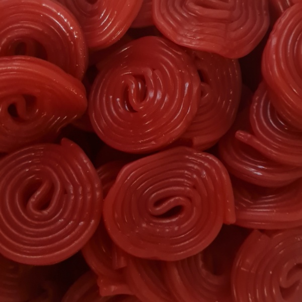 Cherry Red Liquorice Wheels Pick & Mix Sweets Kingsway 100g
